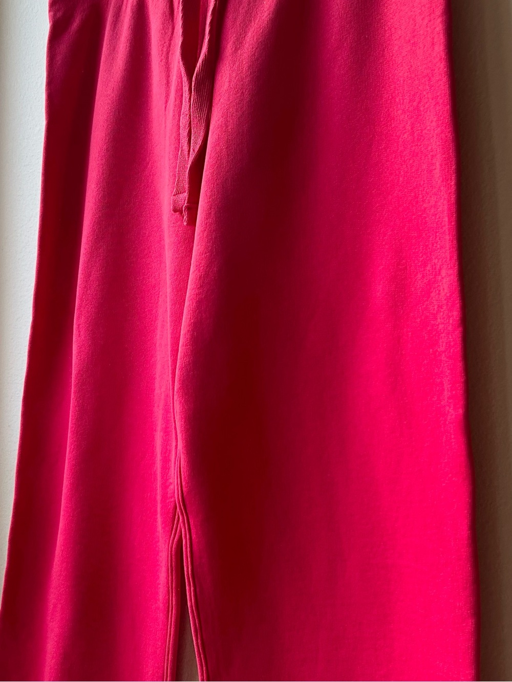 NWOT Frank & Eileen Catherine Favorite Red Cotton Crop Sweatpants Sz L - Picture 8 of 16